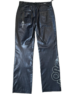 Tattoo Leather Pants #8