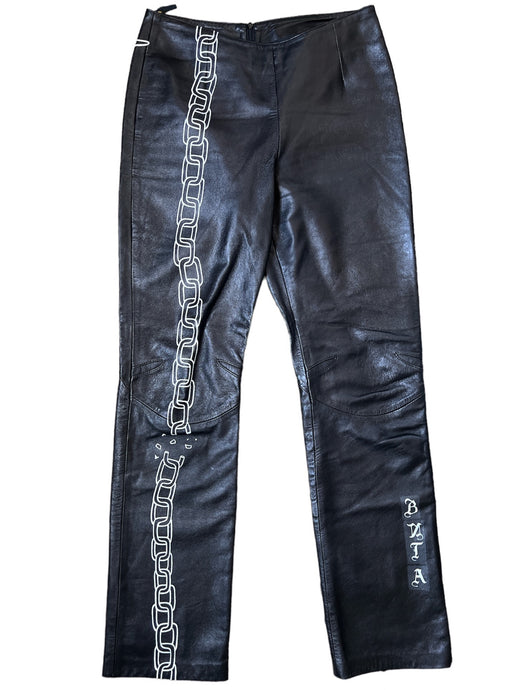 Tattoo Leather Pants #6