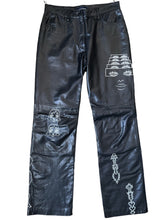 Load image into Gallery viewer, Tattoo Leather Pants #8