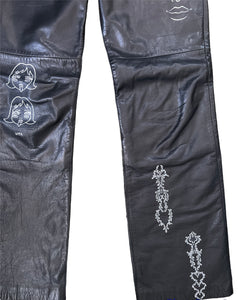 Tattoo Leather Pants #8