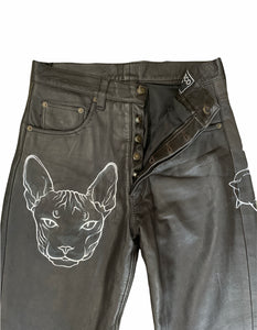 Tattoo Leather Pants #4